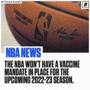 NBA新赛季不会强制接种疫苗 但强烈建议接种